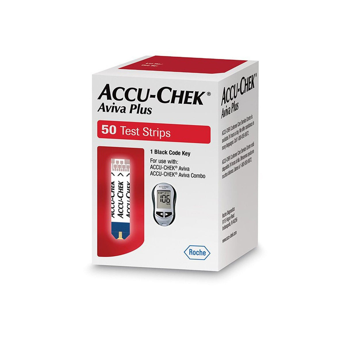 Blood Glucose Test Strips Accu-chek® Aviva Plus No Coding - BeHope