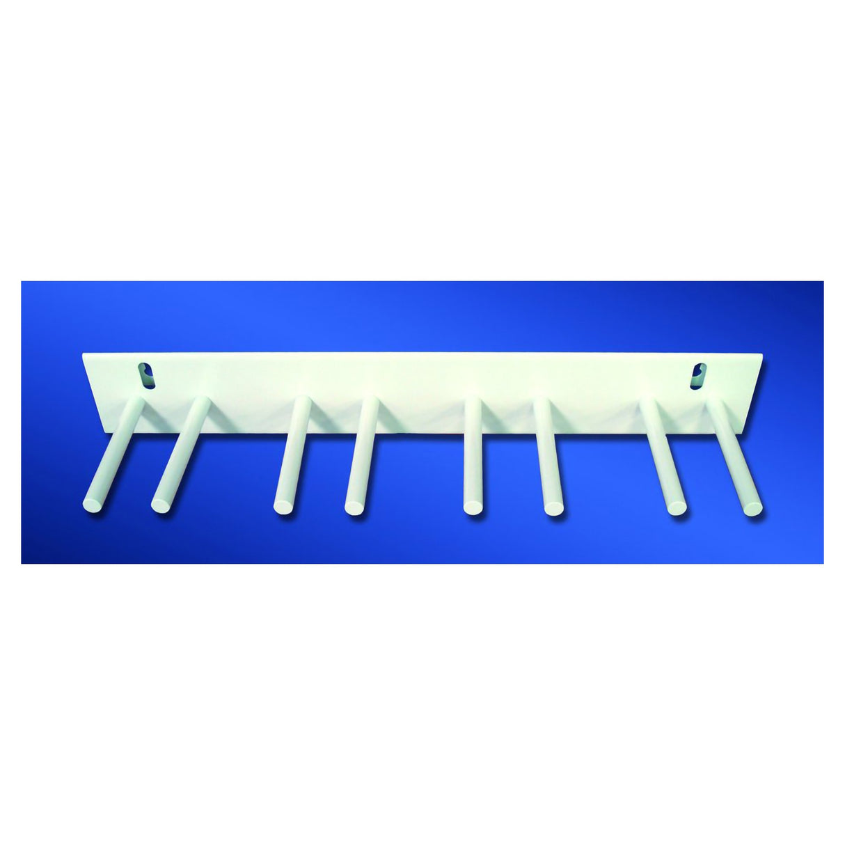 X-Ray Apron Peg Rack Wall Mounted 8 Pegs White - BeHope