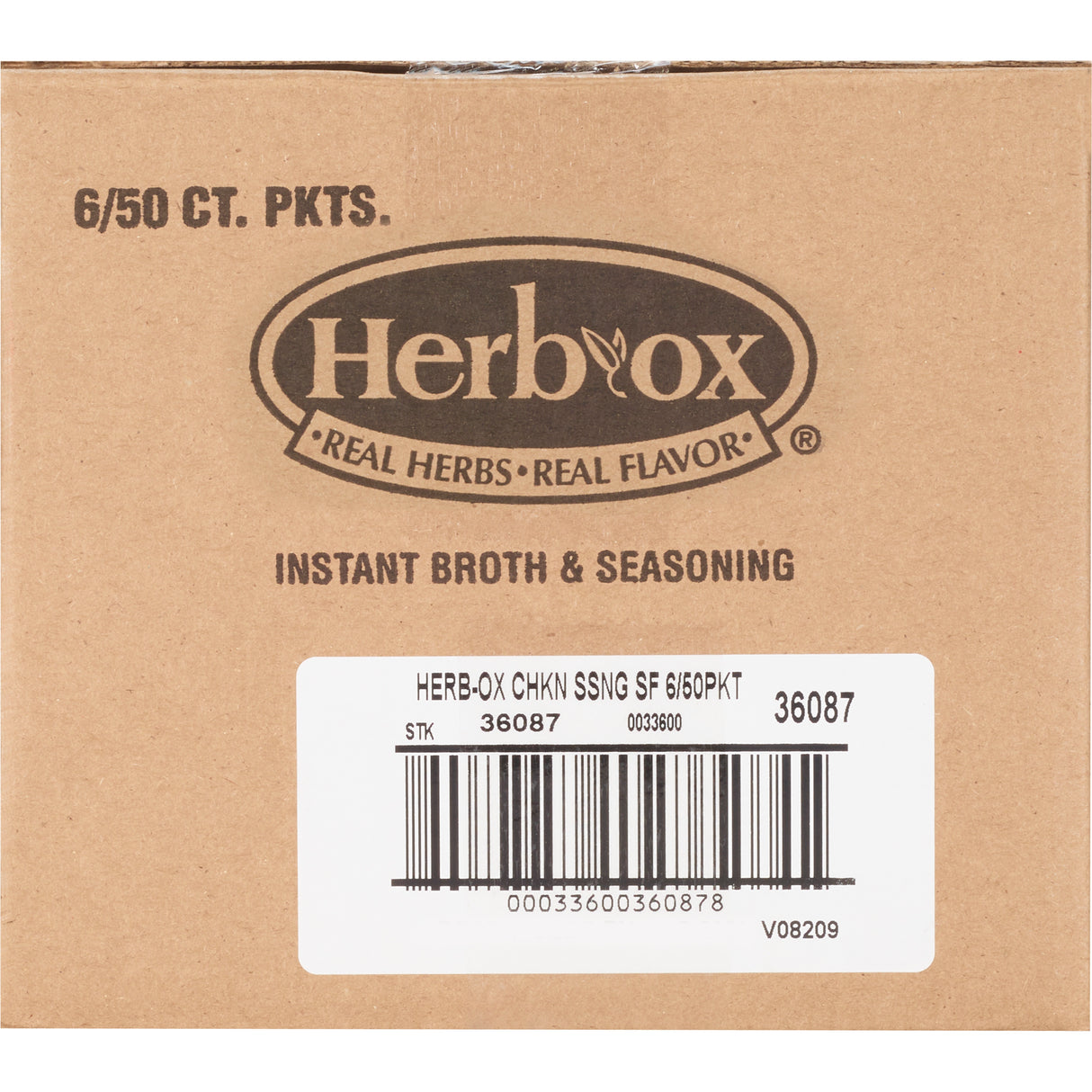 Instant Broth Herb-Ox® Sodium Free Chicken Flavor Liquid 8 oz. Individual Packet - BeHope