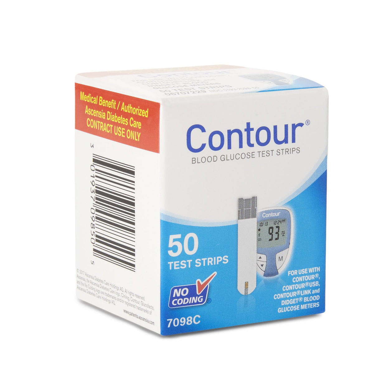 Blood Glucose Test Strips Contour® 50 Strips per Pack - BeHope