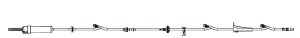 IV Pump Set Alaris® Pump 3 Ports 20 Drops / mL Drip Rate Without Filter 126 Inch Tubing Solution - BeHope