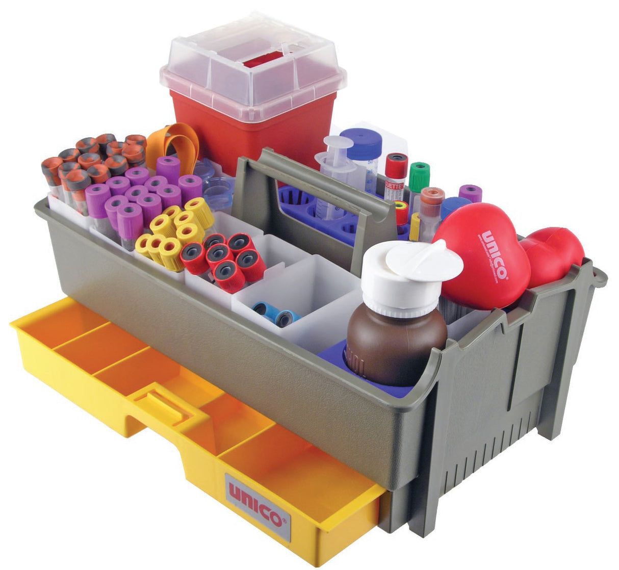 Phlebotomy Tray Flexi-phleb™ with Multiple Compartments for Specimen Collection - BeHope