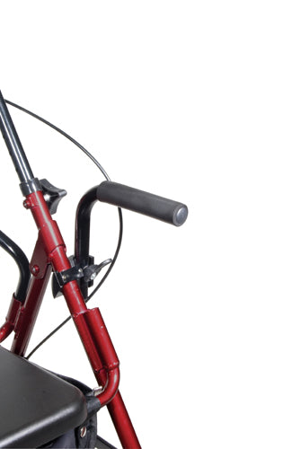 Duet Rollator/transport Chair Burgundy - BeHope