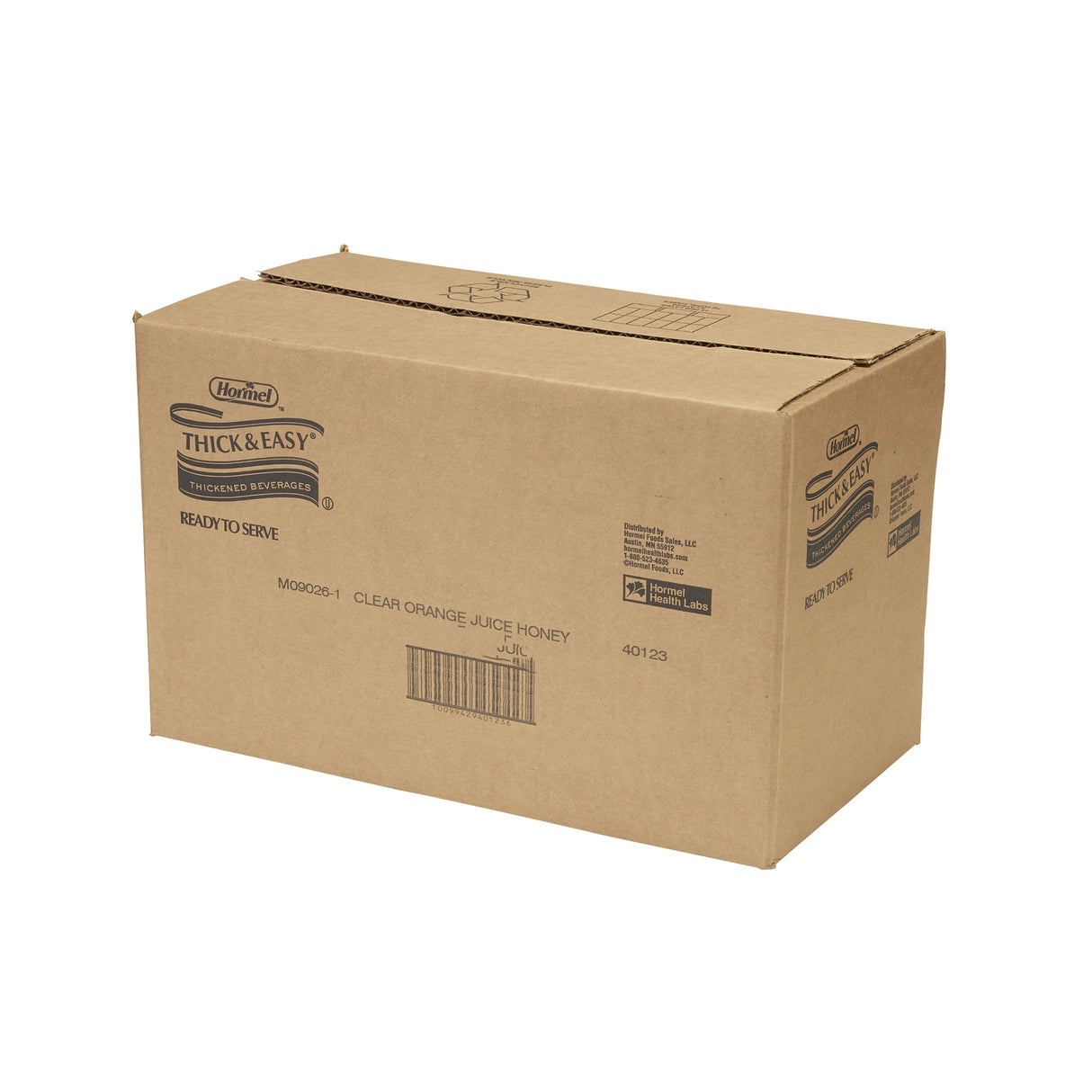 Thickened Beverage Thick & Easy® 46 oz. Bottle Orange Flavor Liquid IDDSI Level 3 Moderately Thick/Liquidized - BeHope