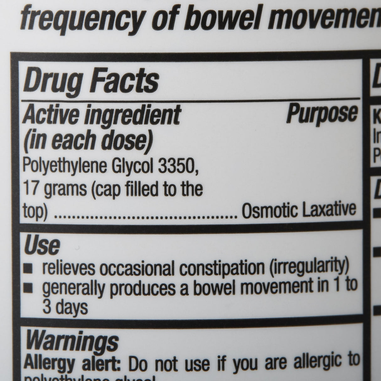 Laxative Geri-care® Polyethylene Glycol 3350 Powder Original Strength - BeHope