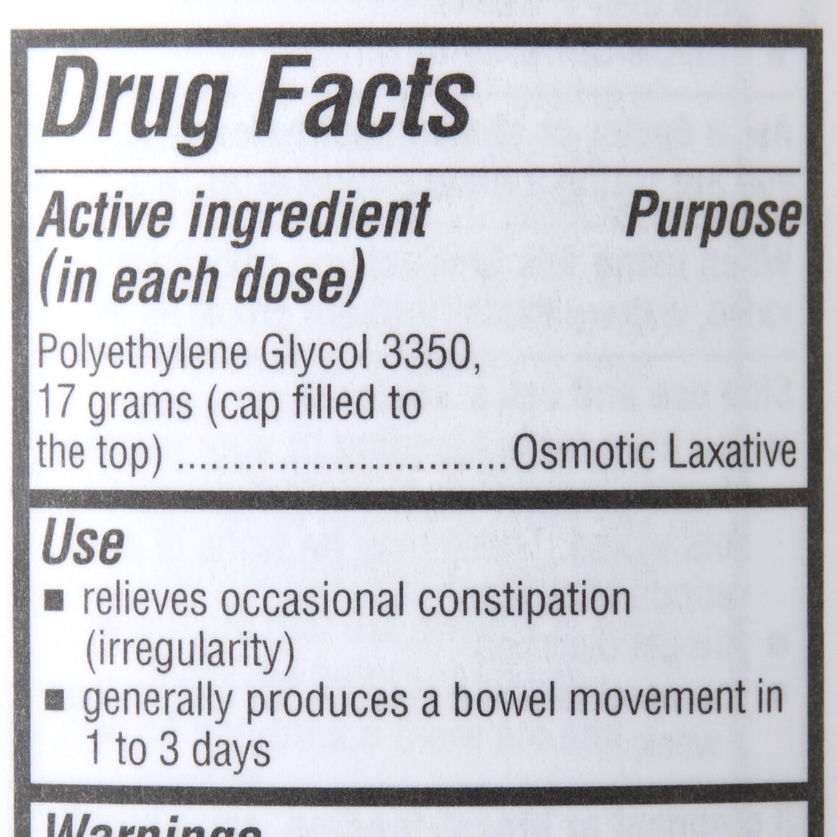 Laxative Geri-care® Polyethylene Glycol 3350 Powder Original Strength - BeHope