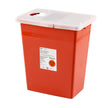 Sharps Container SharpSafety™ Red Base 26 H X 18-1/4 W X 12-3/4 D Inch Horizontal Entry 18 Gallon - BeHope