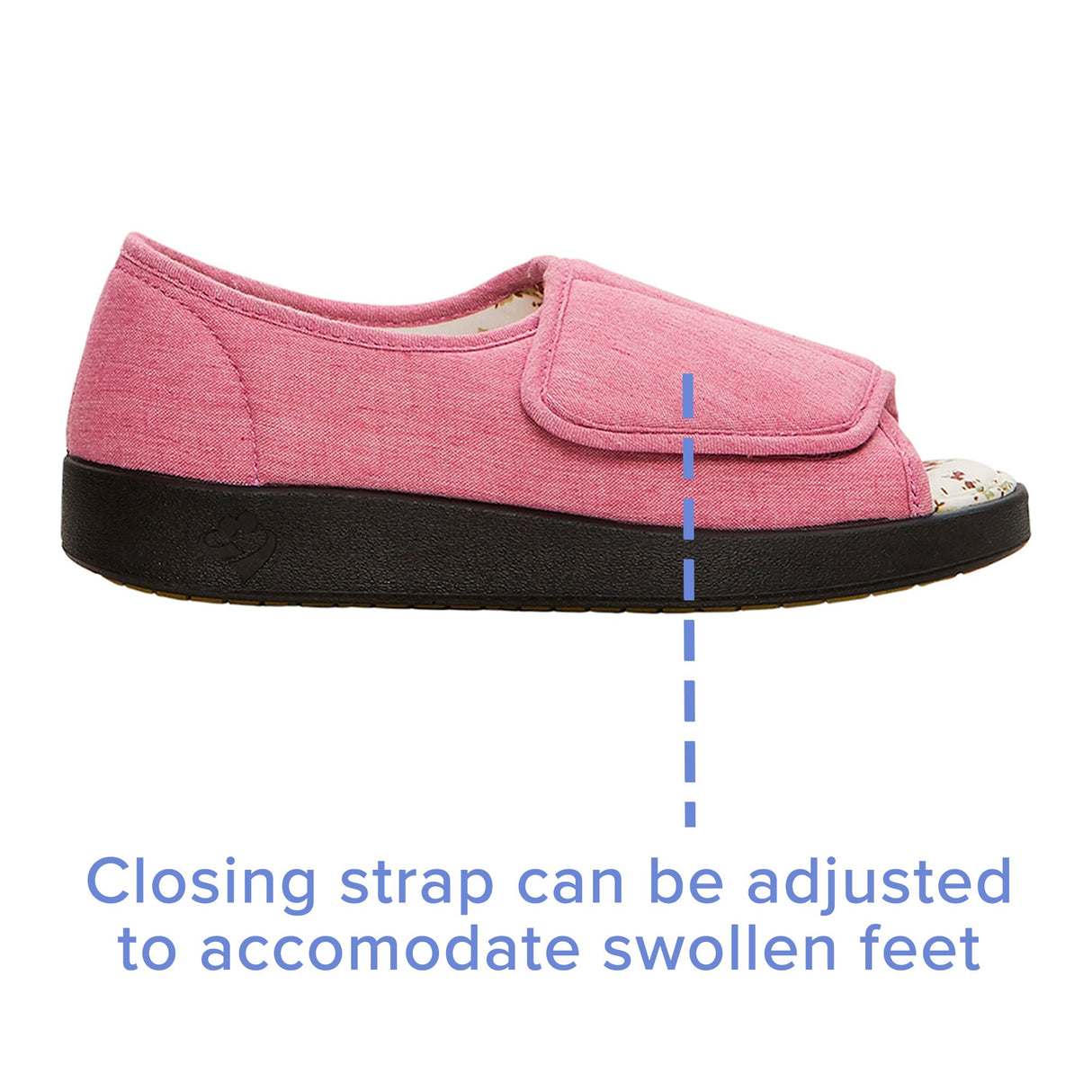 Shoe Silverts® Size 11 Female Adult Misty Rose - BeHope