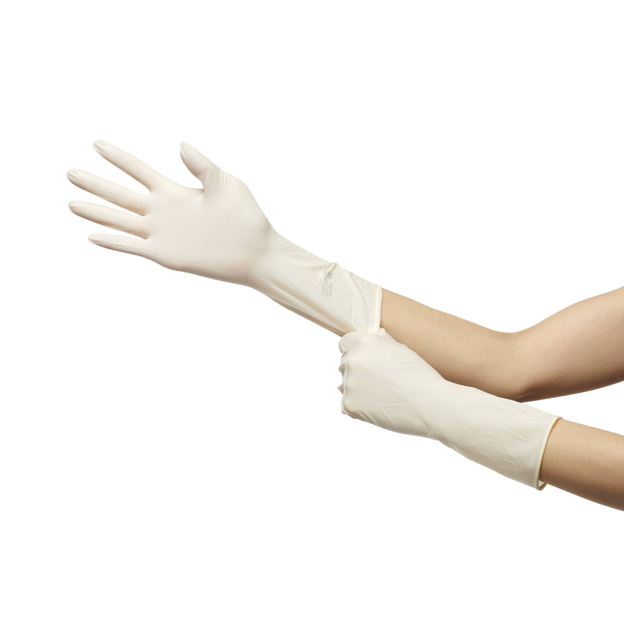 Surgical Glove GAMMEX® Non-Latex Sensitive Size 6 Sterile Polychloroprene Standard Cuff Length Micro-Textured Cream Chemo Tested - BeHope