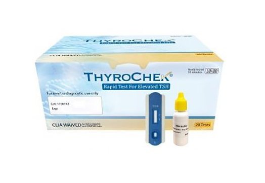 Thyroid Testing Test Kit ThyroChek® Thyroid Stimulating Hormone (TSH) 20 Tests CLIA Waived - BeHope