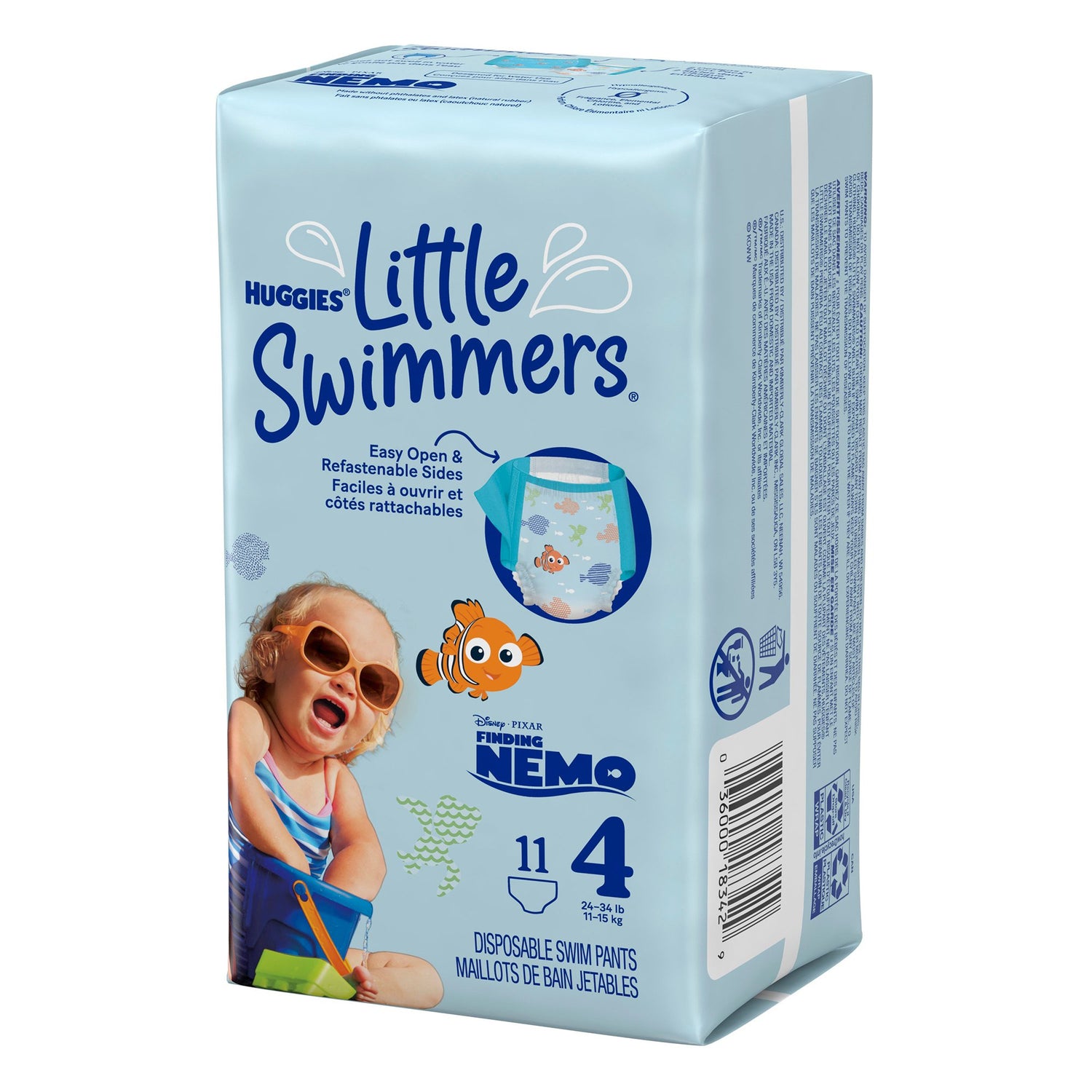 Unisex Baby Swim Diaper Huggies® Little Swimmers® Size 4 Disposable Heavy Absorbency - BeHope