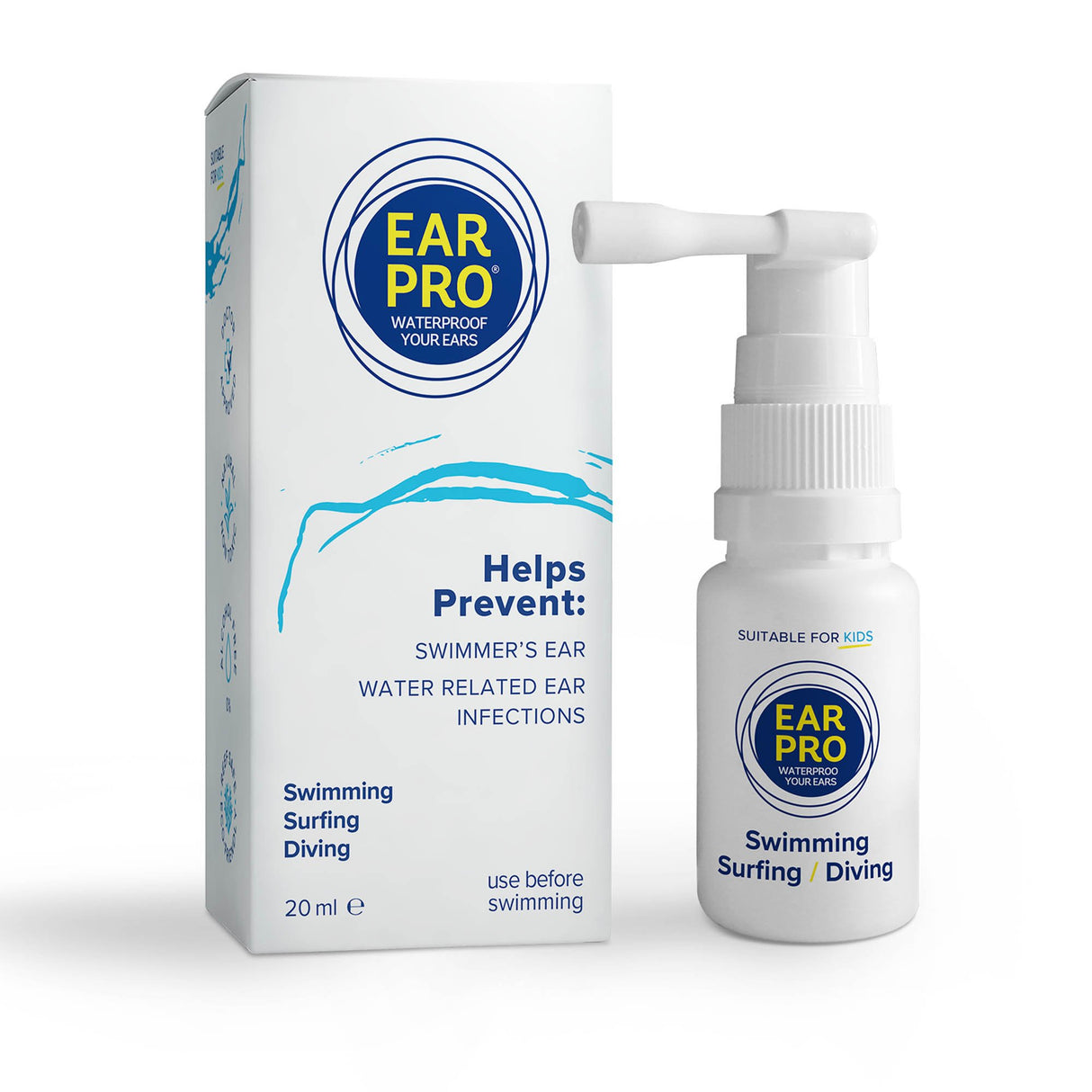 Ear Waterproof Spray Ear Pro® 20 mL Liquid Medical Grade Mineral Oil / High Grade Organic Oregano Oil - BeHope