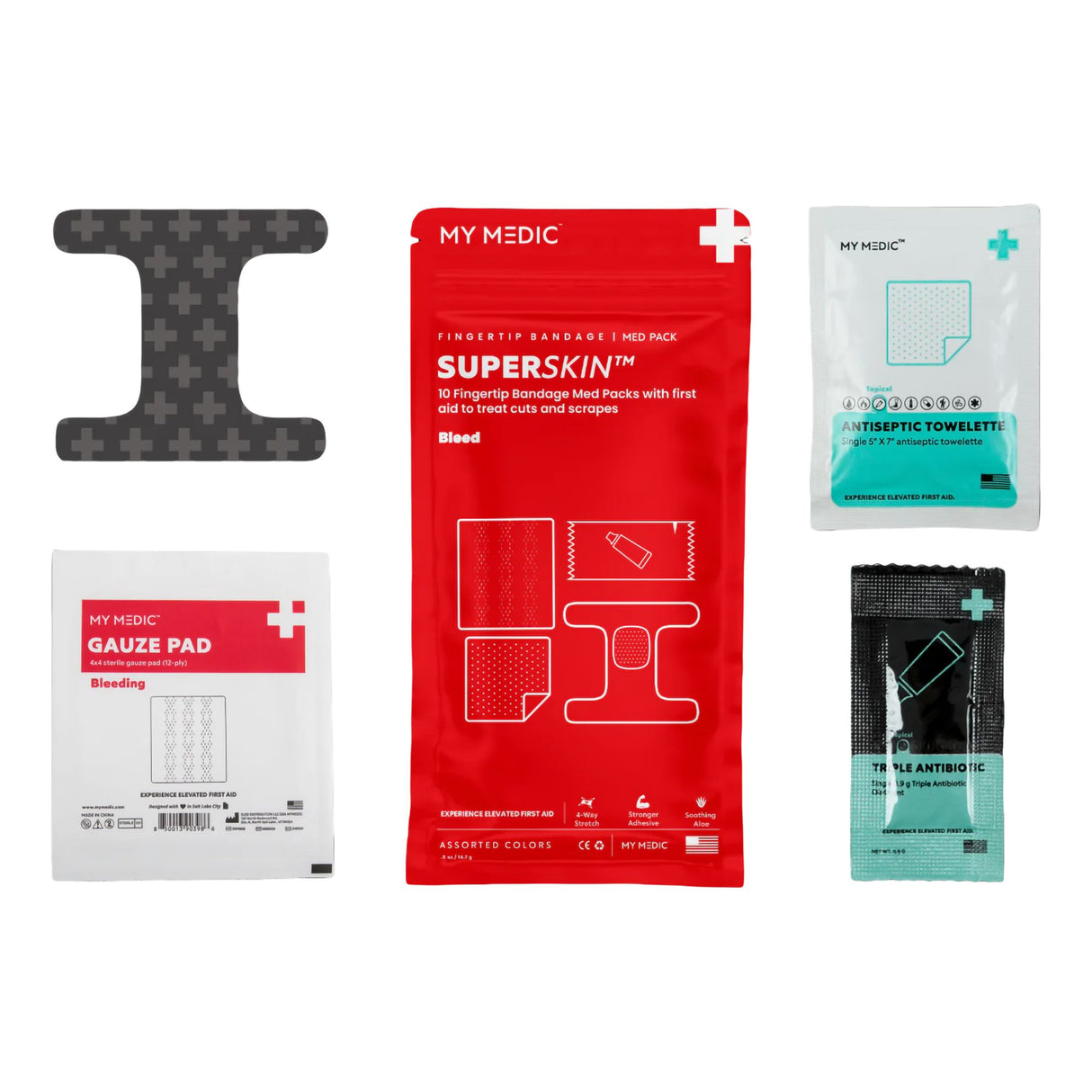 First Aid Kit My Medic SUPERSKIN Fingertip Pouch - BeHope