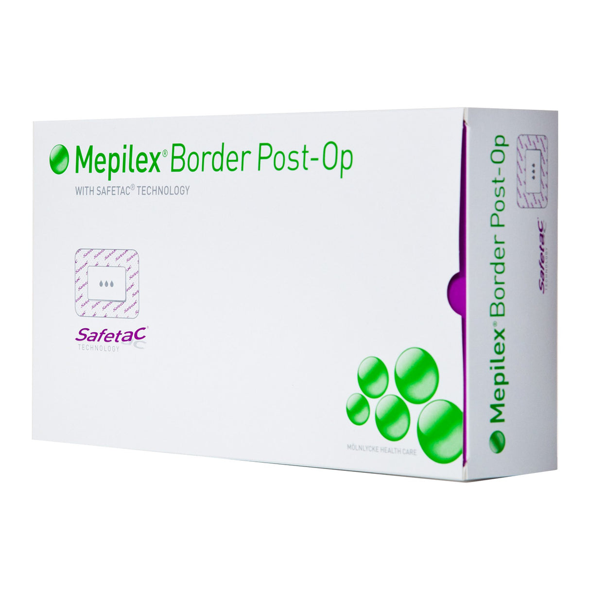 Foam Dressing Mepilex® Border Post-Op 4 X 10 Inch With Border Film Backing Silicone Adhesive Rectangle Sterile - BeHope