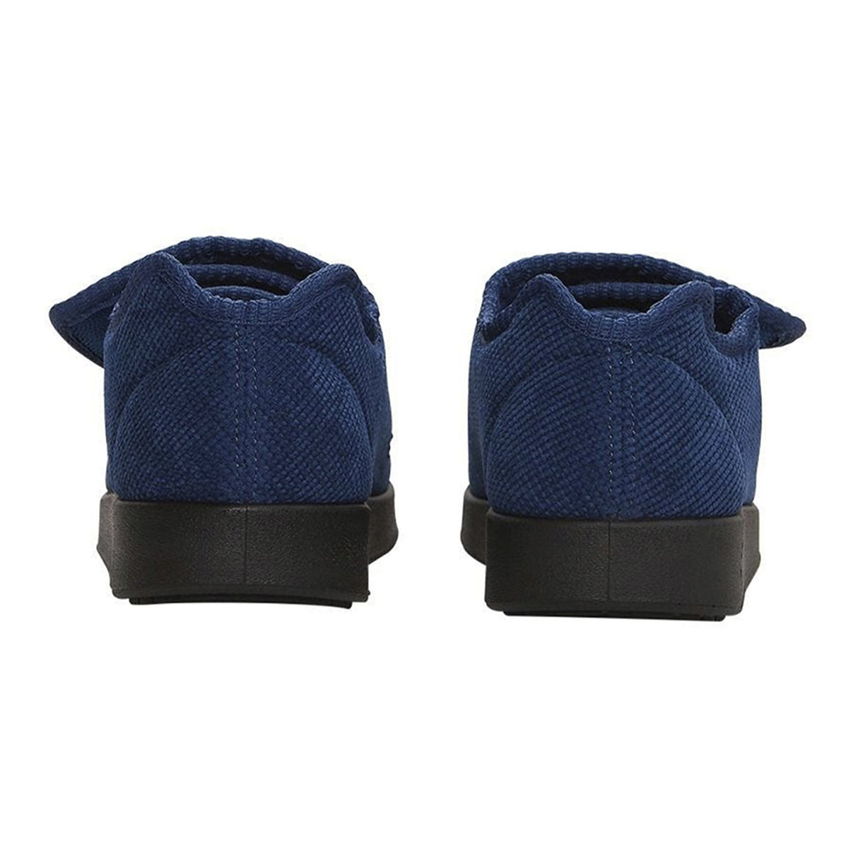 Slippers Silverts® Female Adult Size 6 / 2X-Wide Hard Sole Single Patient Use Navy Blue - BeHope