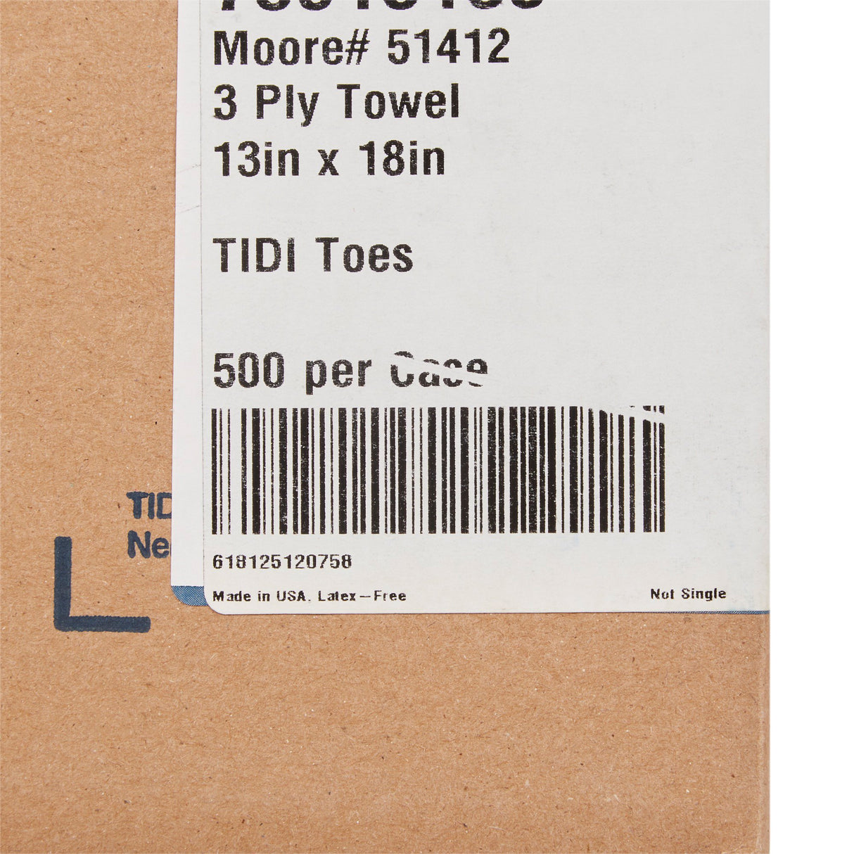 Procedure Towel McKesson 13 W X 18 L Inch White / Blue Cartoon Toes NonSterile - BeHope