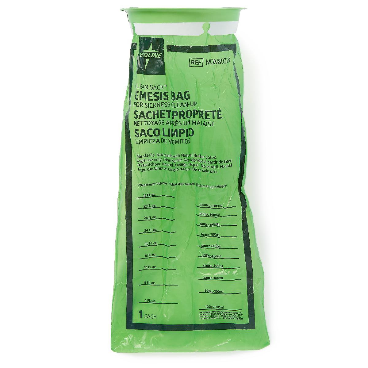 Emesis Bag Clean Sack™ 36 oz. Green - BeHope