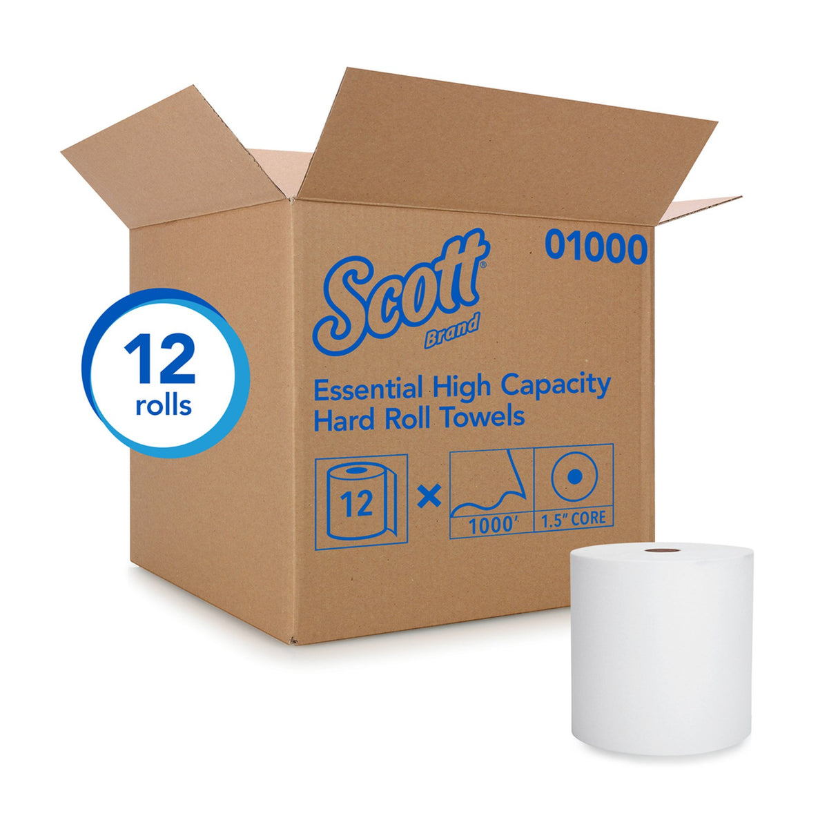 Paper Towel Scott® Hardwound Roll 8 Inch X 1000 Foot - BeHope