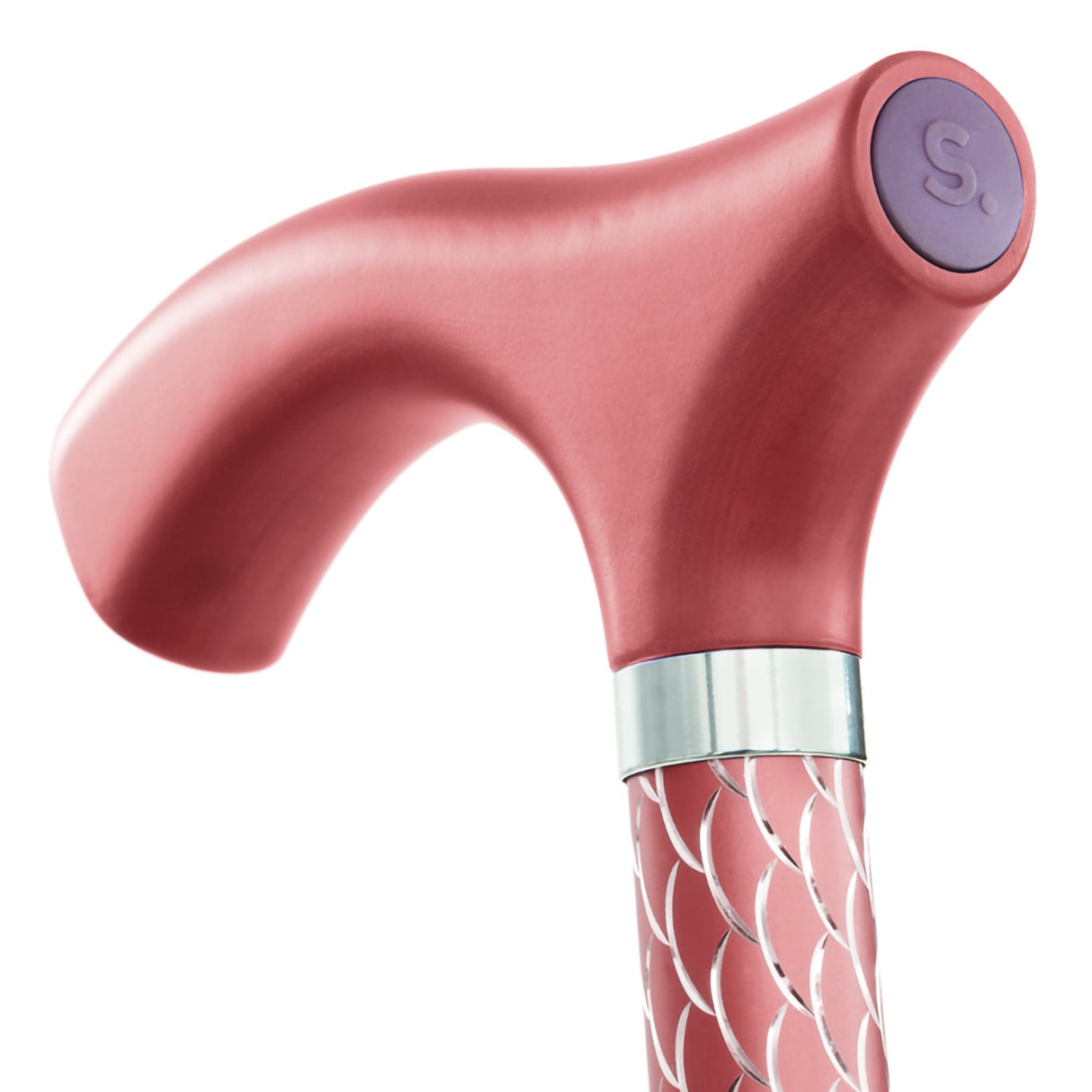 Folding Cane Switch Sticks Aluminum 32 to 37 Inch Height Rose Gold - BeHope