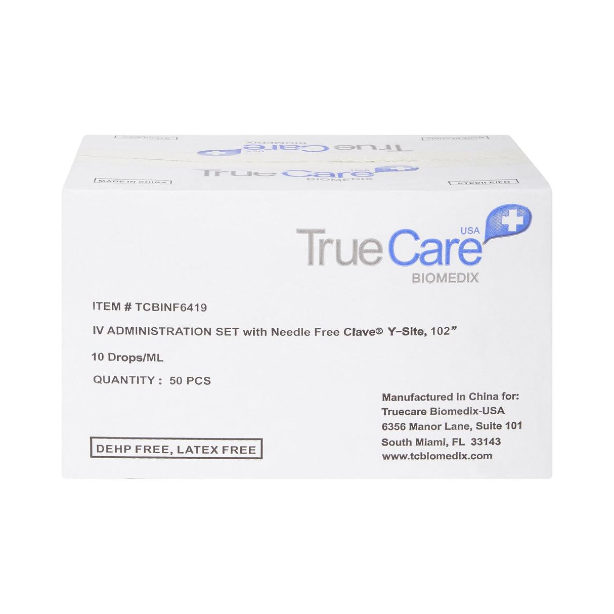 IV Pump Set McKesson Pump 1 Port 10 Drops / mL Drip Rate Without Filter 102 Inch Tubing Solution Without Flow Regulator - BeHope