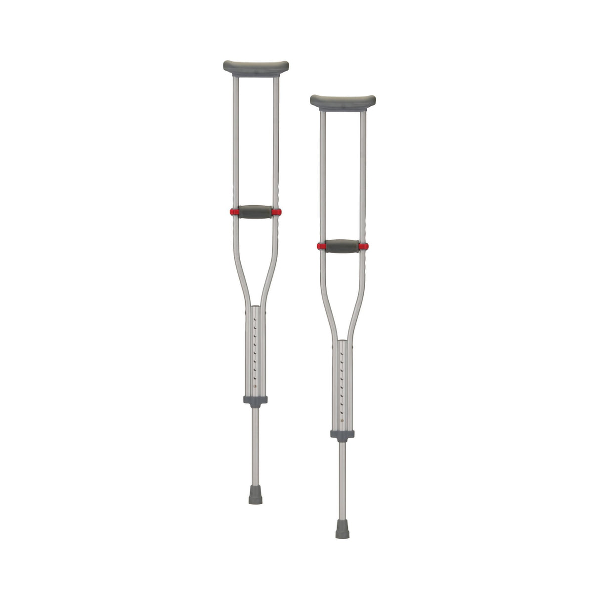 Underarm Crutches Quick Adjust Tall Adult 5 Foot 10 Inch to 6 Foot 6 Inch User Height Aluminum Frame 300 lbs. Weight Capacity - BeHope