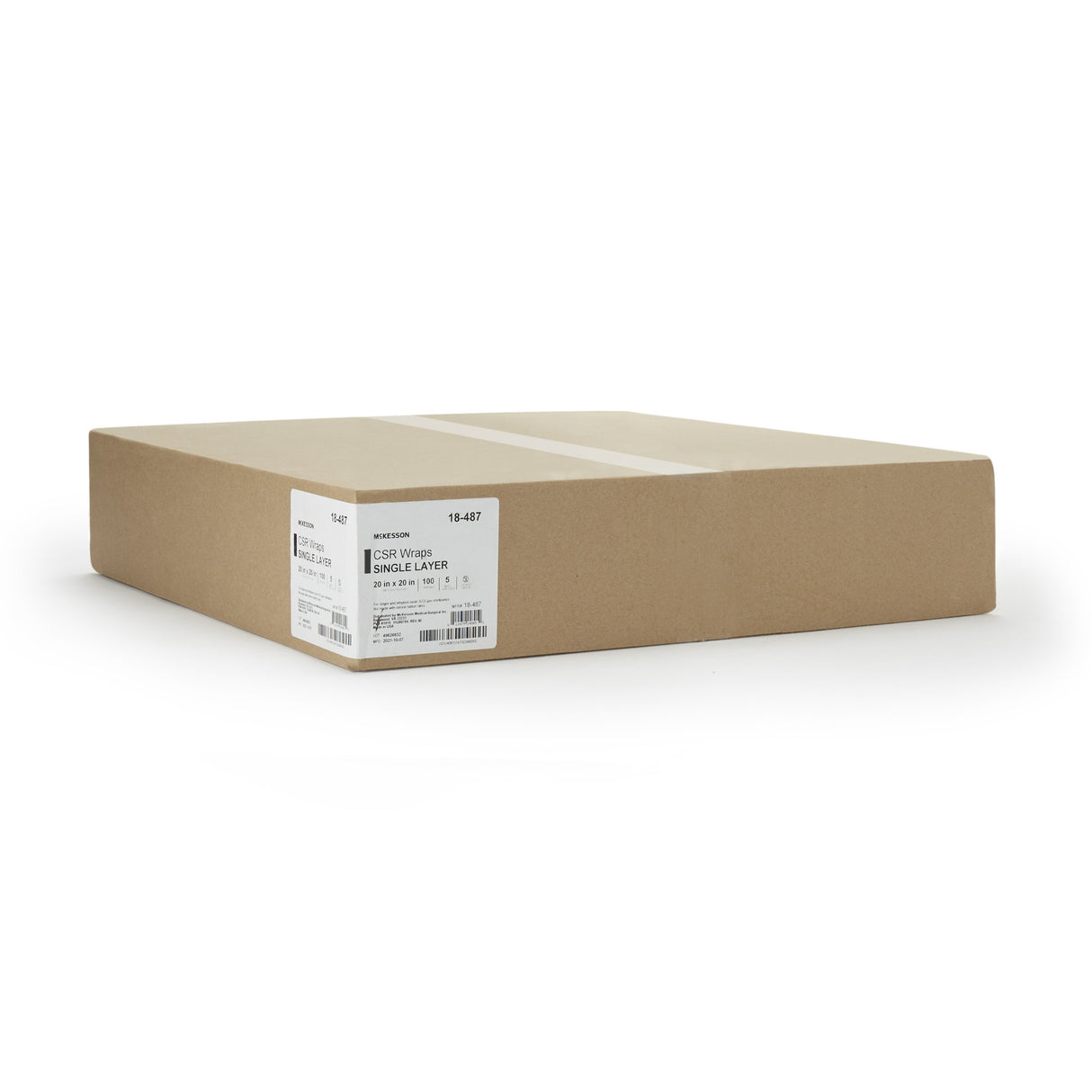 McKesson Sterilization Wrap Blue 20 X 20 Inch Single Layer Cellulose Steam / EO Gas - BeHope