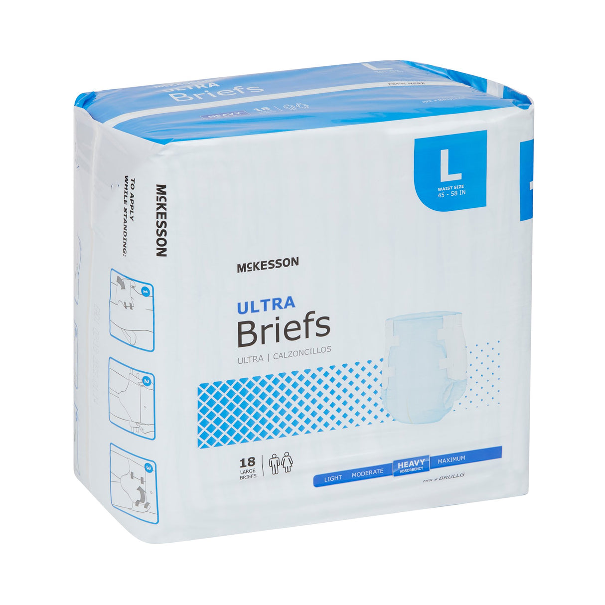 Incontinence Brief Mckesson Ultra Adult Unisex Disposable Heavy Absorbency - BeHope