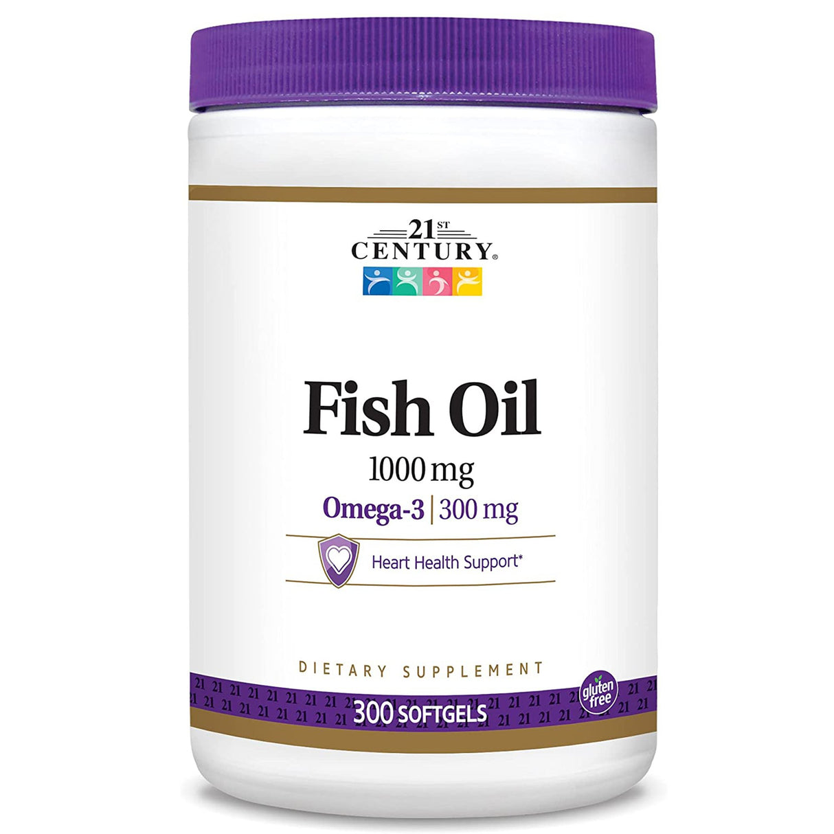 Omega 3 Supplement 21st Century® Fish Oil 1,000 mg Strength Softgel 60 per Bottle - BeHope