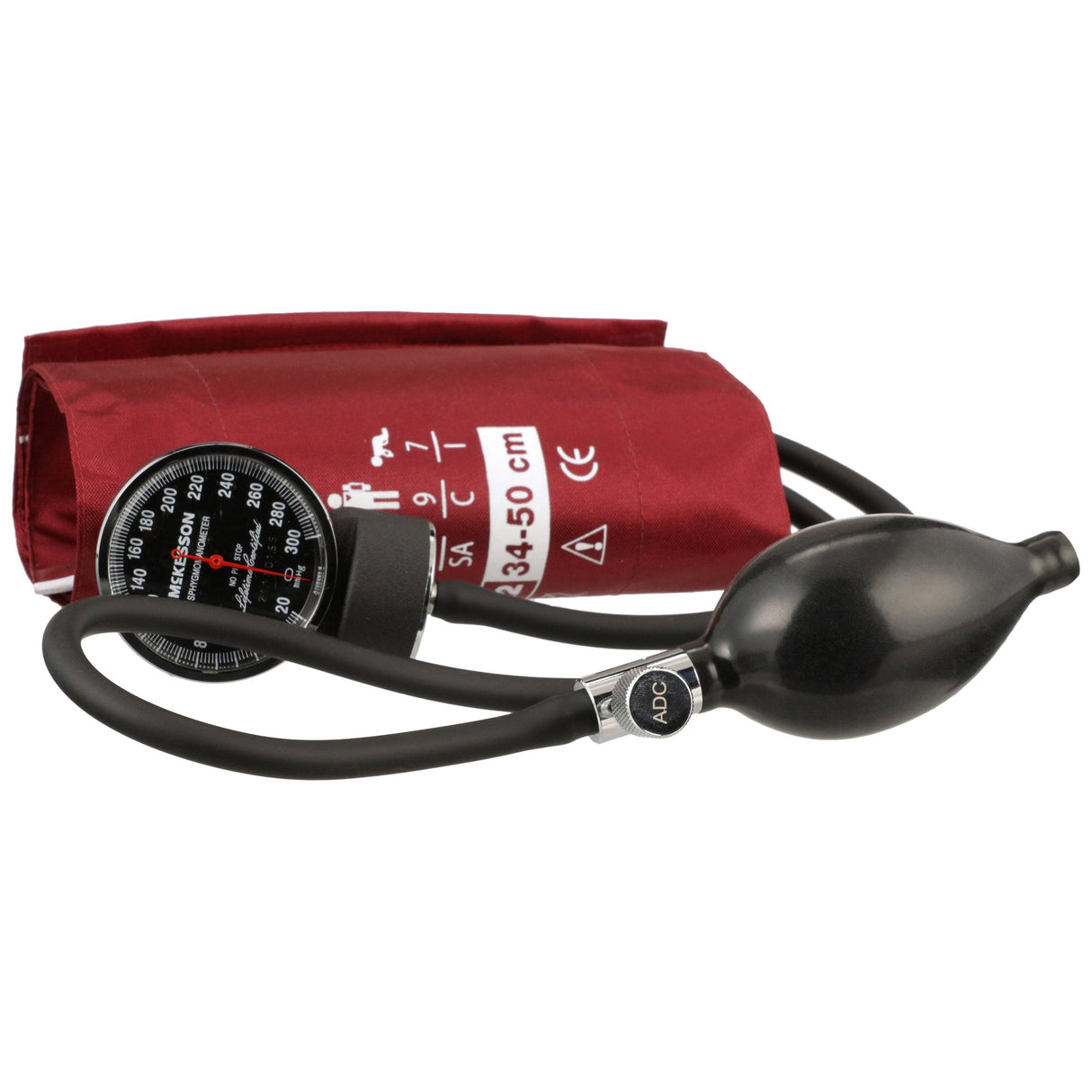 Aneroid Sphygmomanometer Unit McKesson LUMEON™ Large Adult Cuff Nylon Cuff 34 - 50 cm Pocket Aneroid - BeHope
