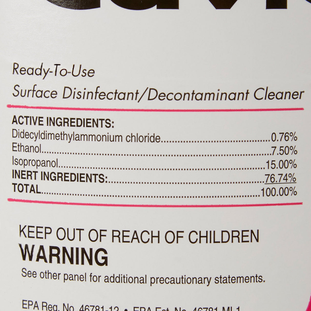 Surface Disinfectant Cleaner CaviCide1™ Alcohol Based Manual Pour Liquid 1 gal. Jug Alcohol Scent NonSterile - BeHope