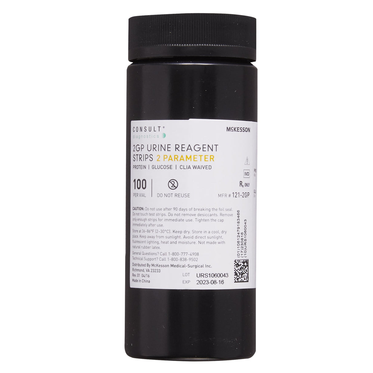 Urinalysis Reagent McKesson Consult™ Glucose, Protein For McKesson CONSULT 120 Ultra Urine Analyzer (MFR # 121-120) - BeHope