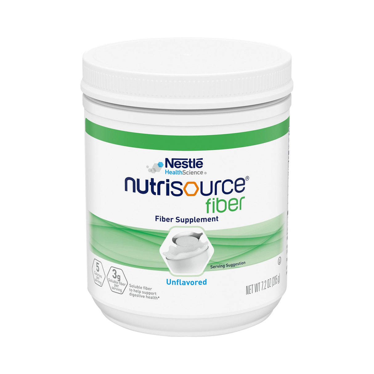 Oral Supplement Nutrisource® Fiber Unflavored Powder 7.2 oz. Canister - BeHope