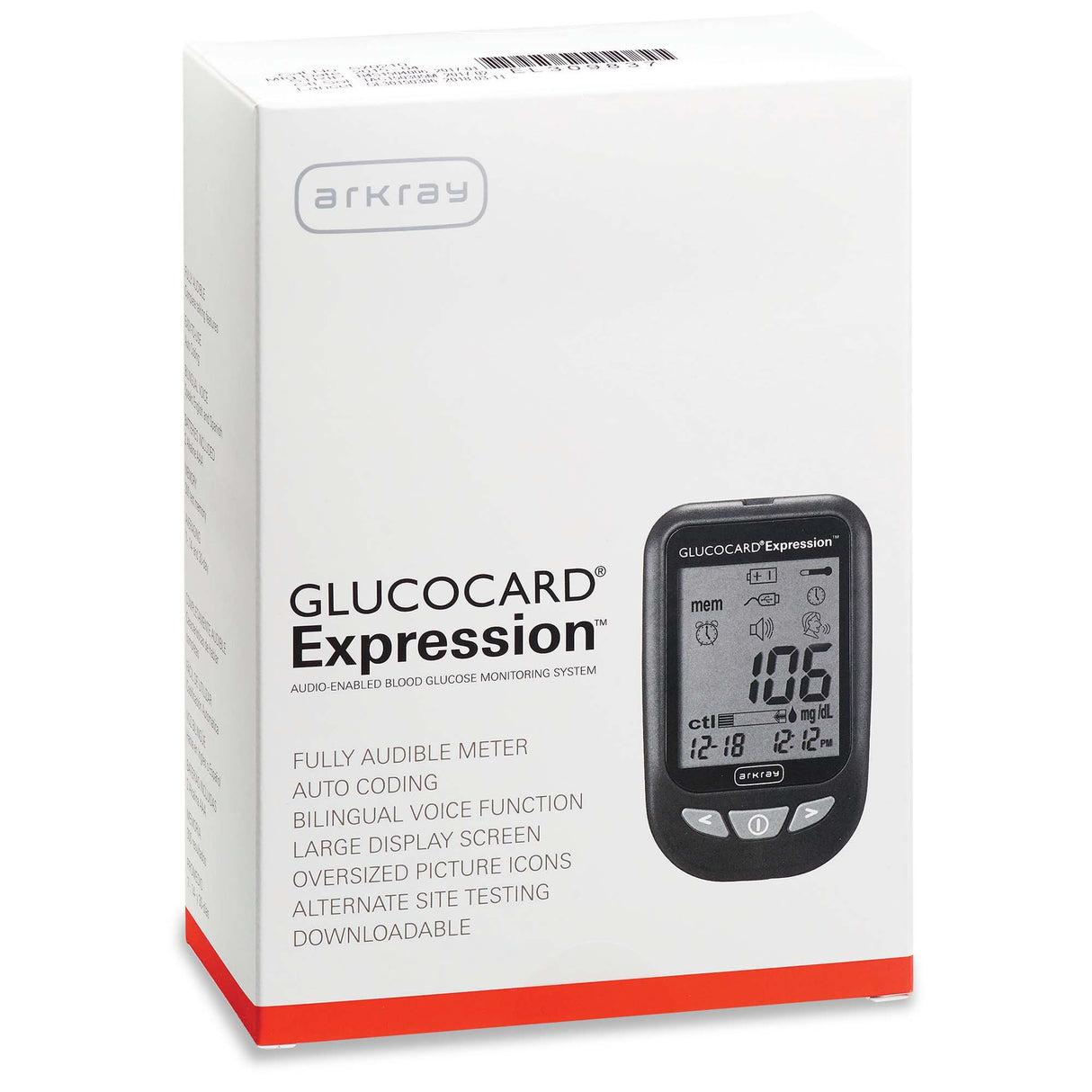 Blood Glucose Meter Glucocard® Expresson™ 6 Second Results Stores up to 7 Results No Coding Required - BeHope