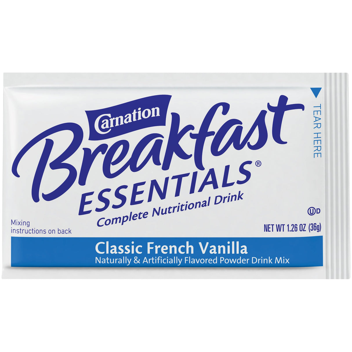 Oral Supplement Carnation Breakfast Essentials® French Vanilla Flavor Powder 1.26 oz. Individual Packet - BeHope