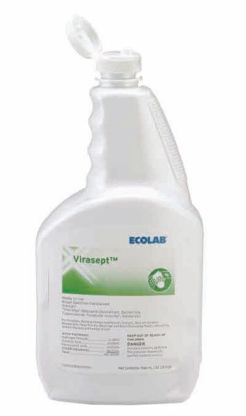 Surface Disinfectant Cleaner Virasept™ Peroxide Based Manual Squeeze Liquid 32 oz. Bottle Pungent Scent NonSterile - BeHope