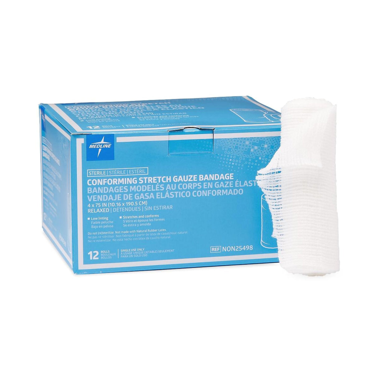 Conforming Bandage Medline 4 Inch X 4-1/10 Yard 1-ply Sterile 1 Per Pack