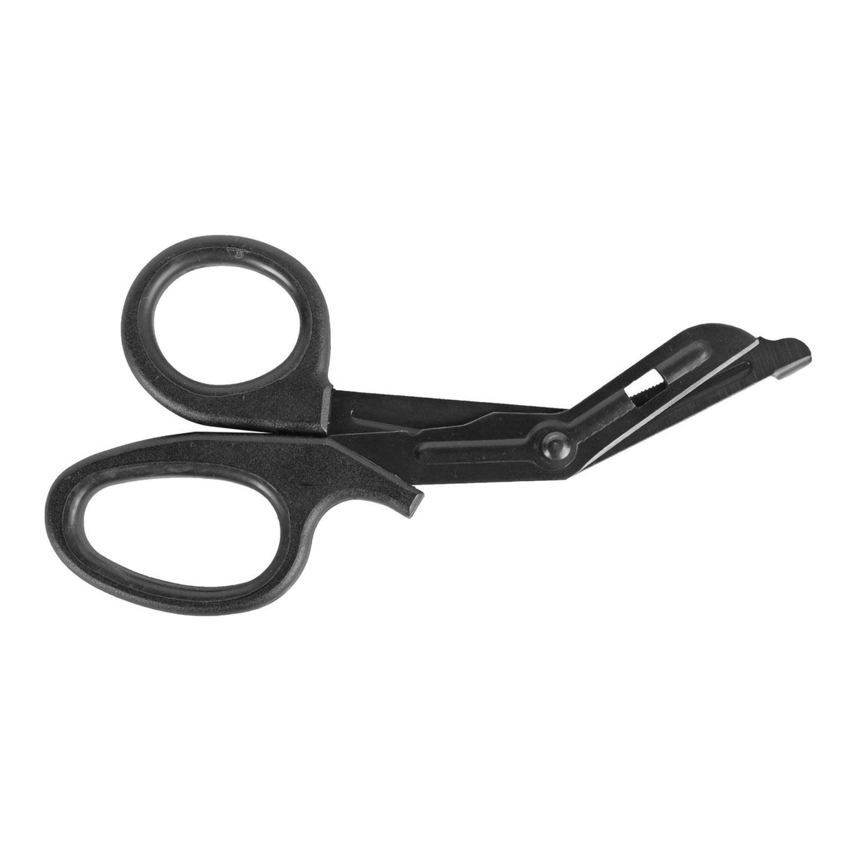 Trauma Shears North American Rescue 7-1/4 Inch Length Floor / Office Grade Stainless Steel NonSterile Black Finger Ring Handle Angled Blunt Tip / Blunt Tip - BeHope