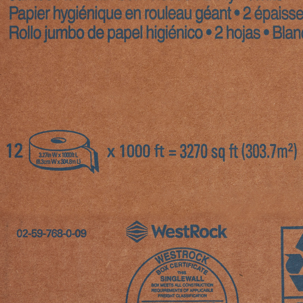 Toilet Tissue Scott® Essential 100% Recycled Fiber JRT White 2-Ply Jumbo Size Cored Roll Continuous Sheet 3-11/20 Inch X 1000 Foot - BeHope