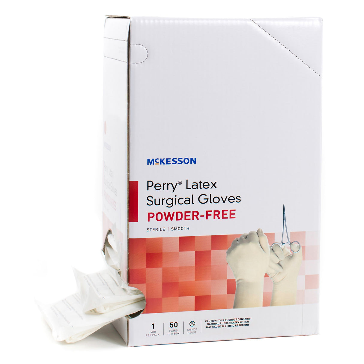 Surgical Glove McKesson Perry® Performance Plus Size 6 Sterile Latex Standard Cuff Length Smooth Cream Chemo Tested - BeHope