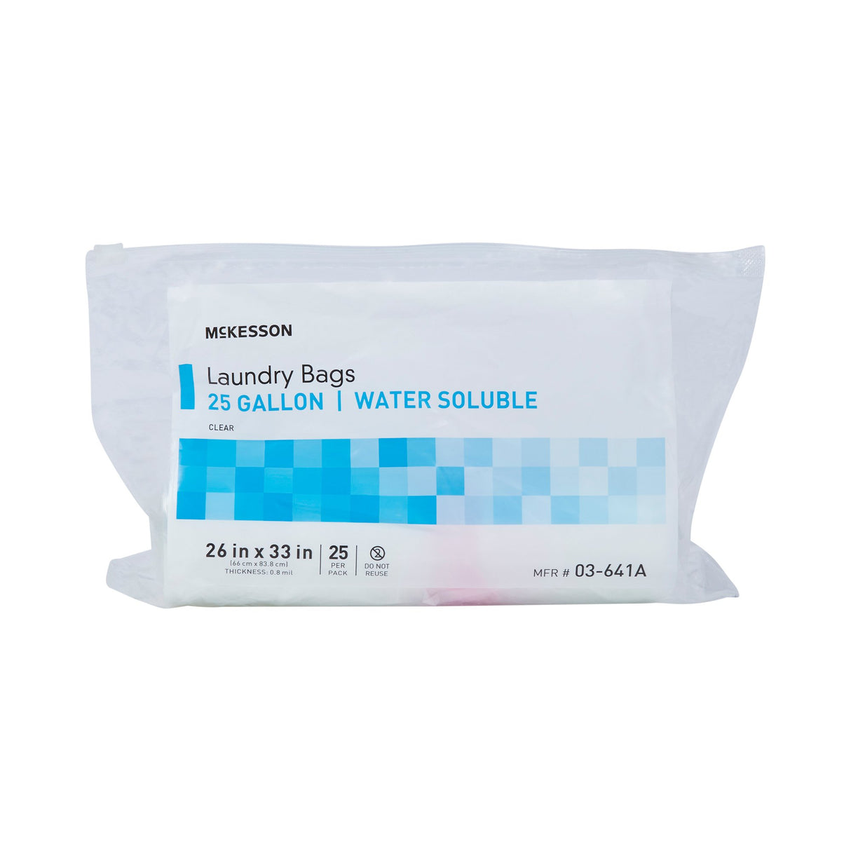 Laundry Bag McKesson Water Soluble 20 to 25 gal. Capacity 26 X 33 Inch