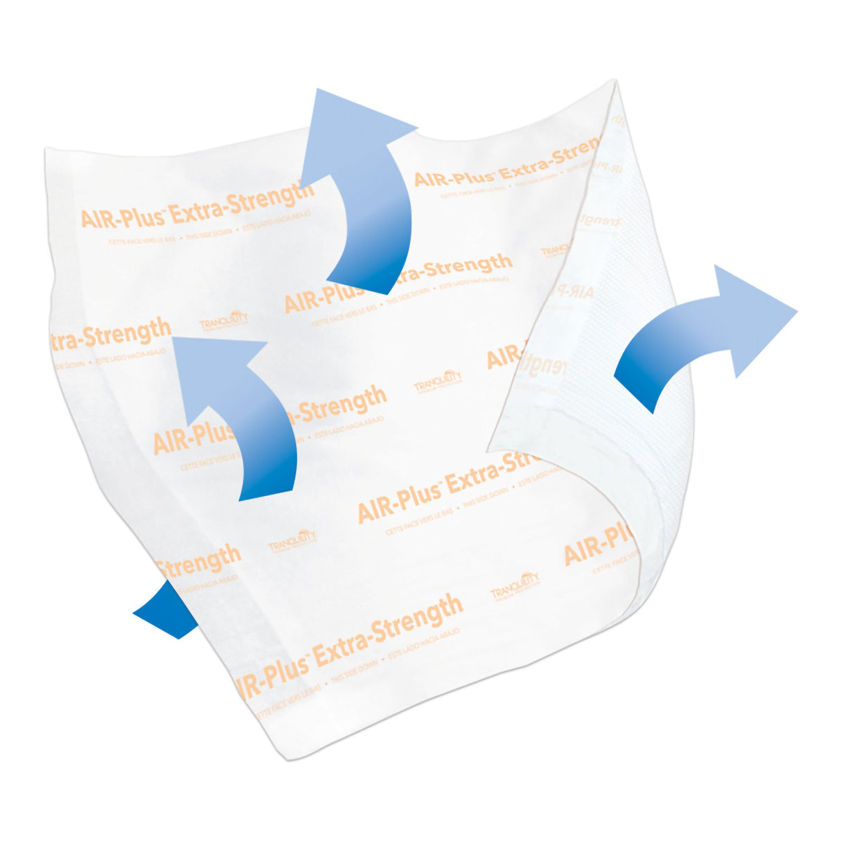Disposable Underpad Tranquility® AIR-Plus Extra-Strength 30 X 36 Inch Powersorb® Material Heavy Absorbency - BeHope