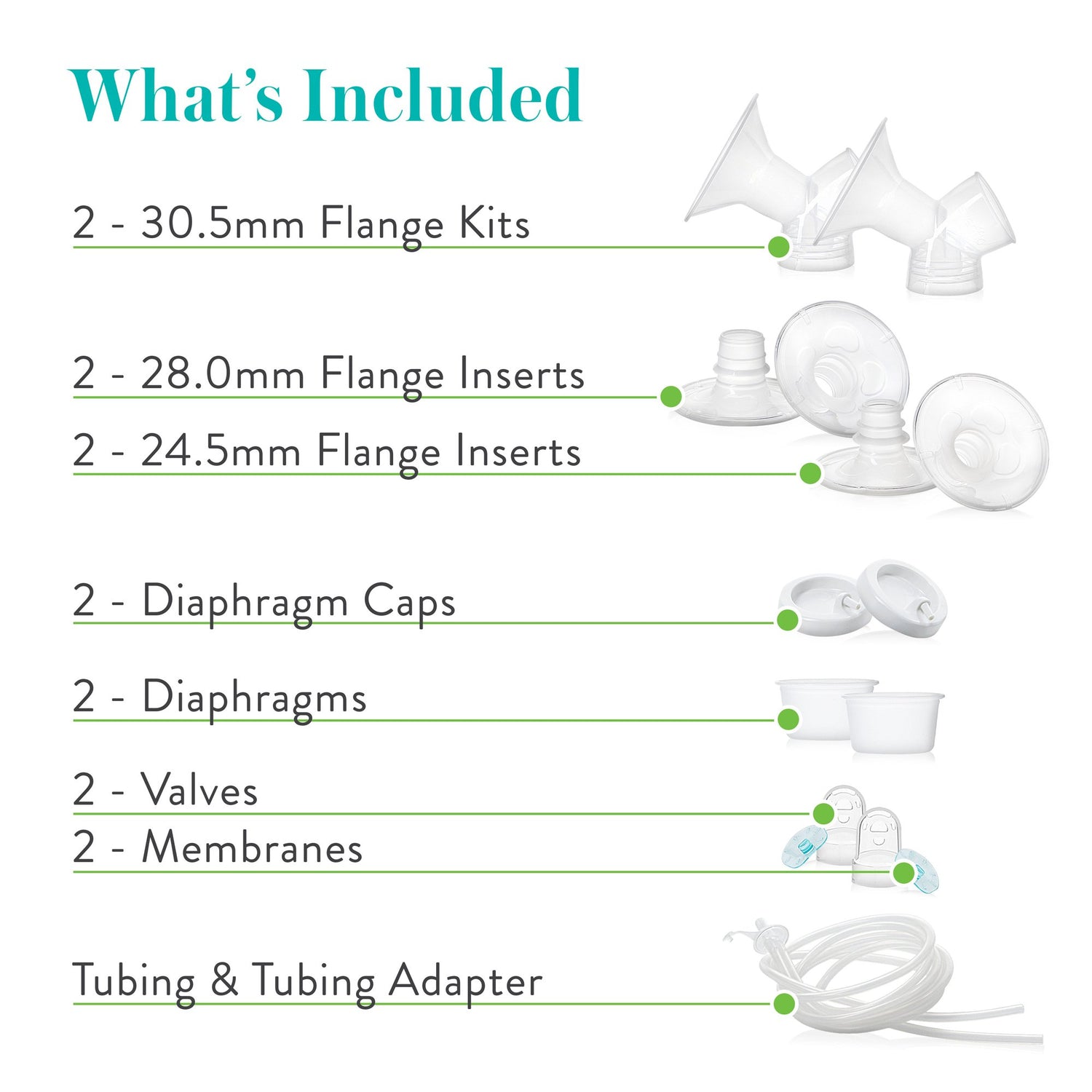Breast Pump Replacement Parts Kit Evenflo Advanced For Evenflo Advanced Double Electric Breast Pump - BeHope