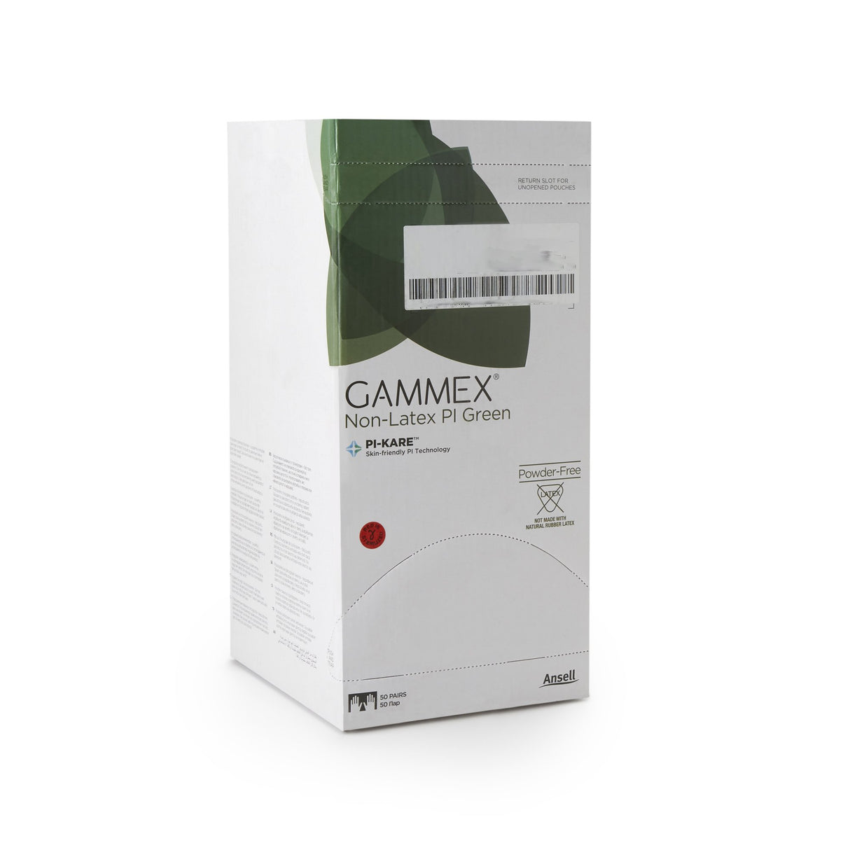 Surgical Glove GAMMEX® Non-Latex PI Green Size 8 Sterile Polyisoprene Standard Cuff Length Micro-Textured Light Green Chemo Tested - BeHope