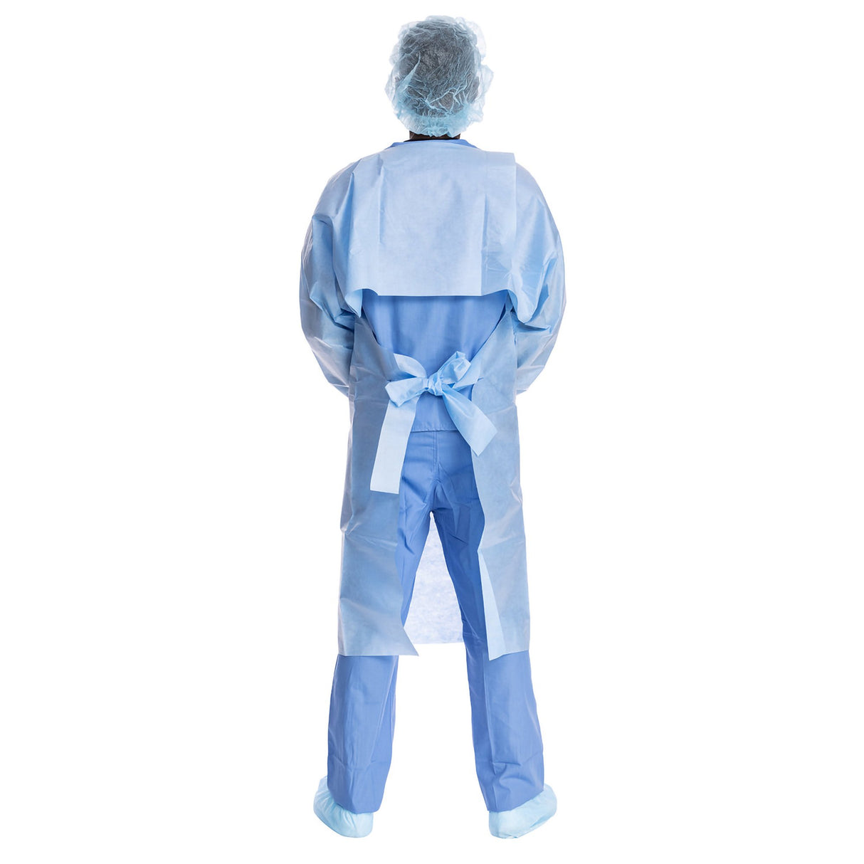 Protective Procedure Gown Halyard One Size Fits Most Blue NonSterile Not Rated Disposable - BeHope