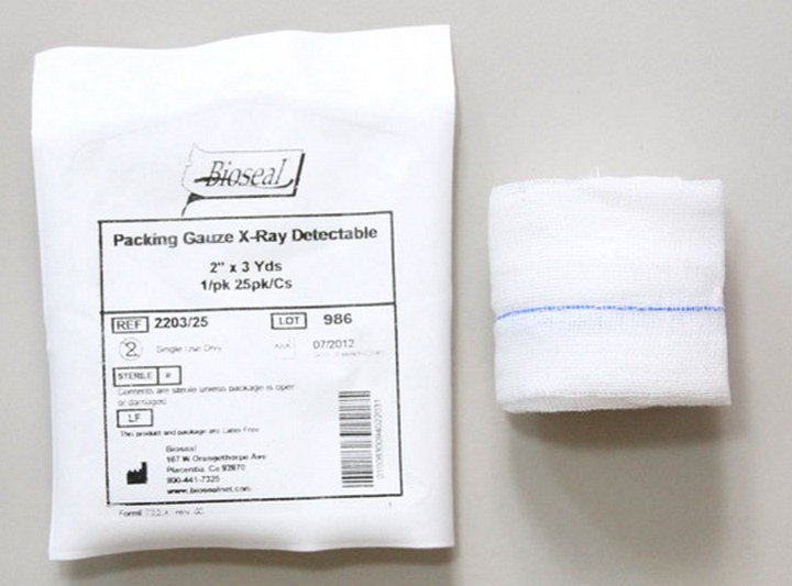 Wound Packing Strip Bioseal® Non-impregnated 2 Inch X 3 Yard Sterile X-Ray Detectable - BeHope