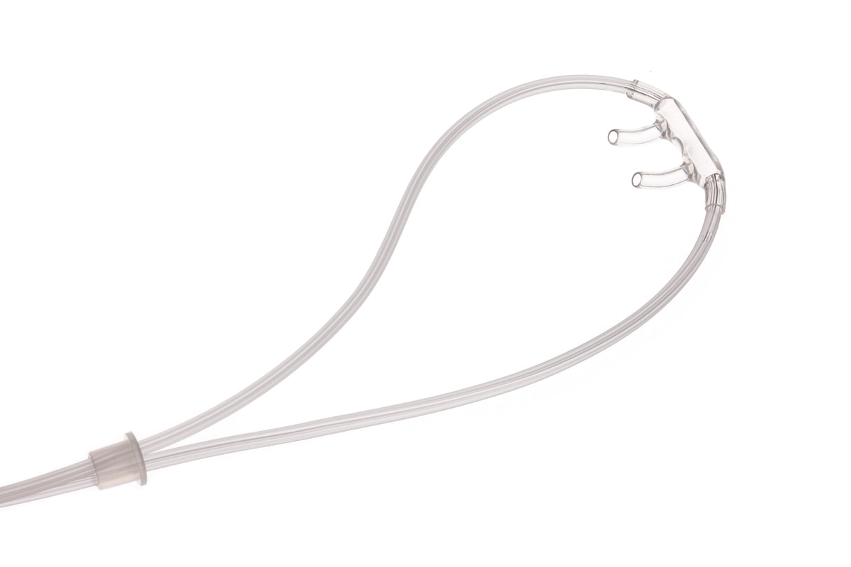 Nasal Cannula Softech® Plus Pediatric Curved Prongs 7 Foot Tubing - BeHope
