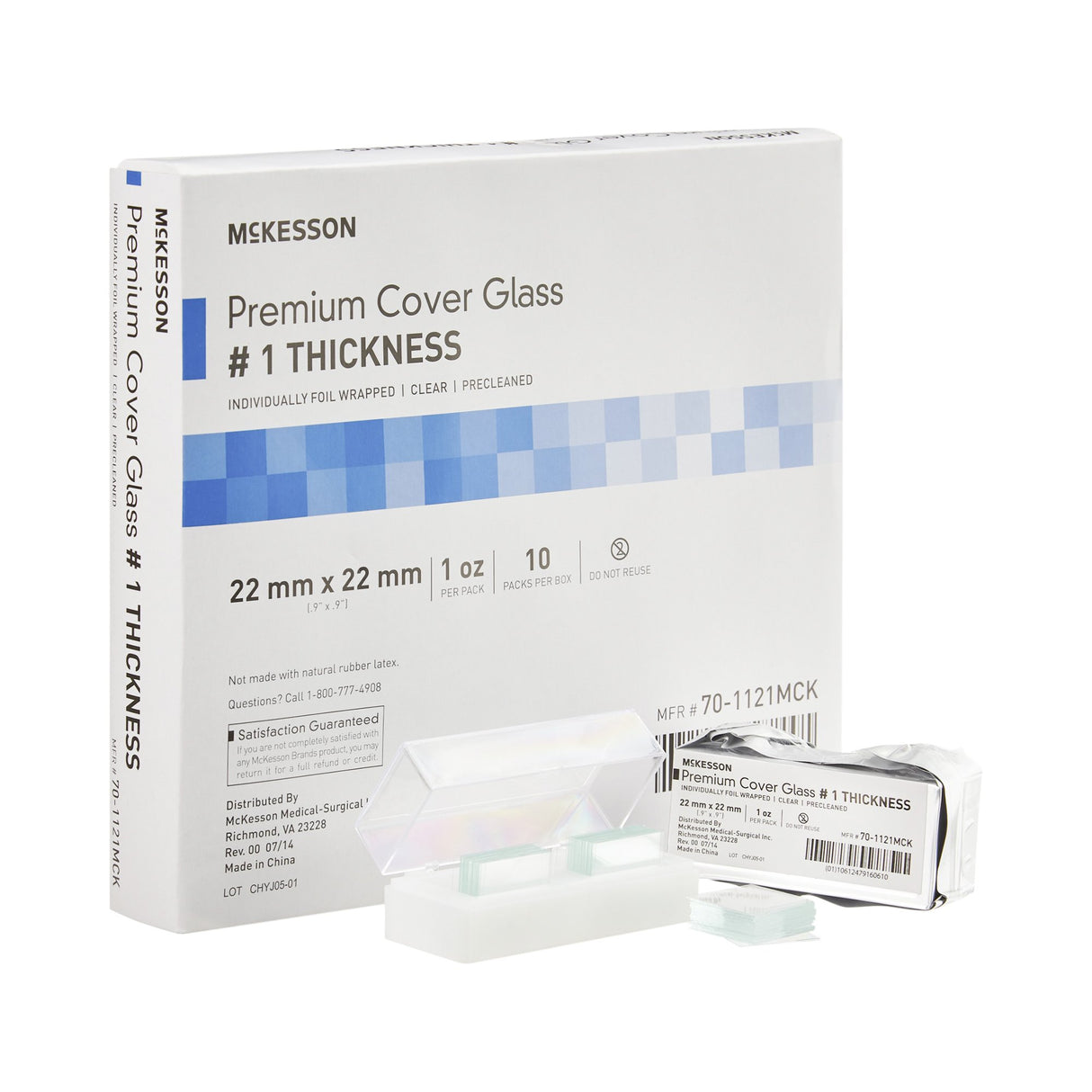 Cover Glass McKesson Square No. 1 Thickness 22 X 22 mm - BeHope
