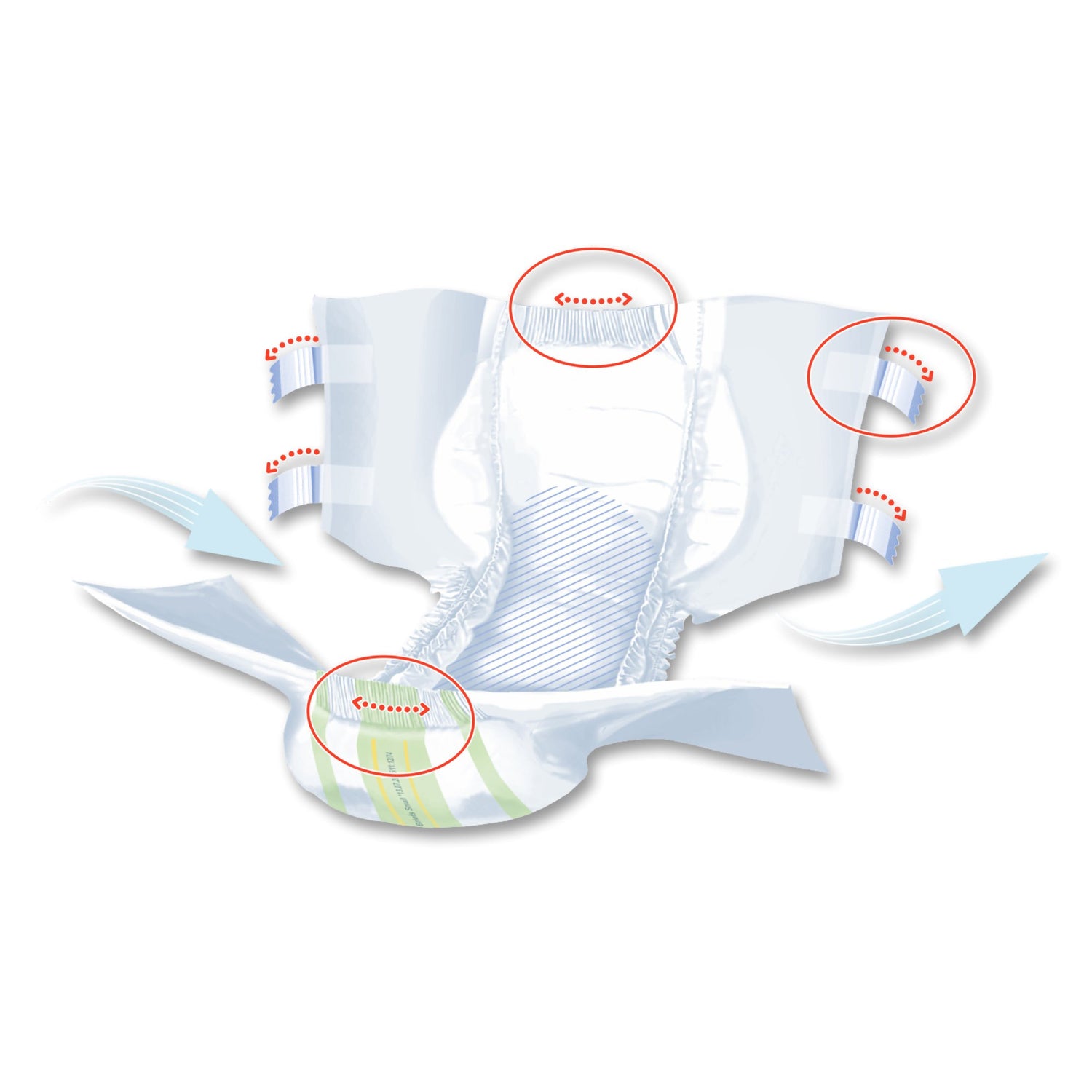 Unisex Adult Incontinence Brief Seni® Super Quatro Small Disposable Heavy Absorbency - BeHope