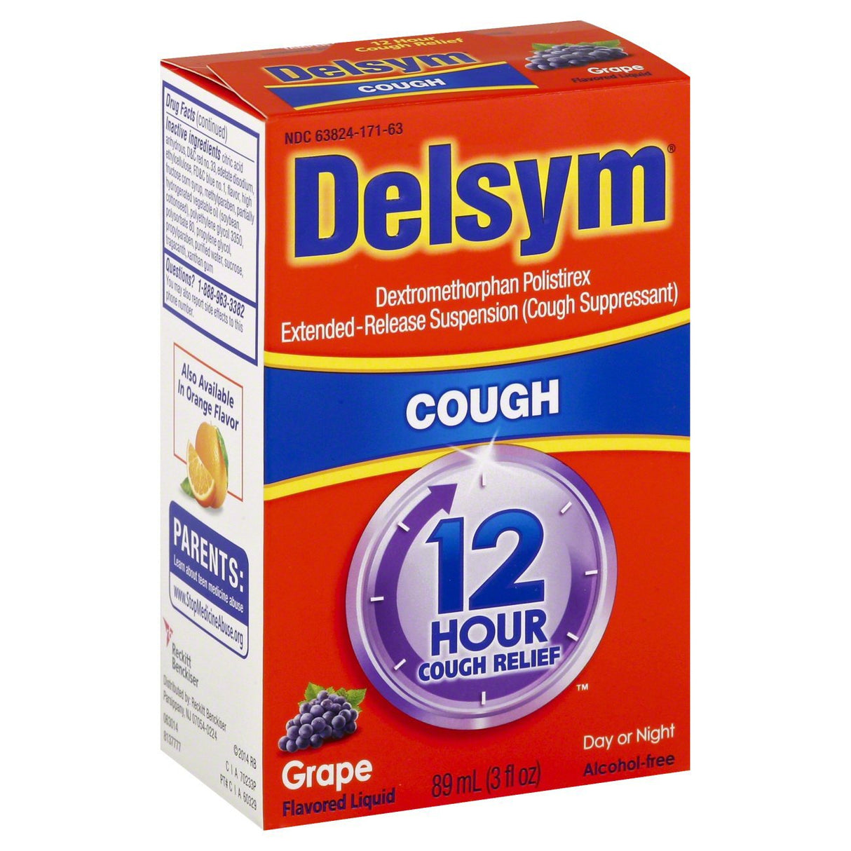 Cold and Cough Relief Delsym® 30 mg / 5 mL Strength Liquid 3 oz. - BeHope