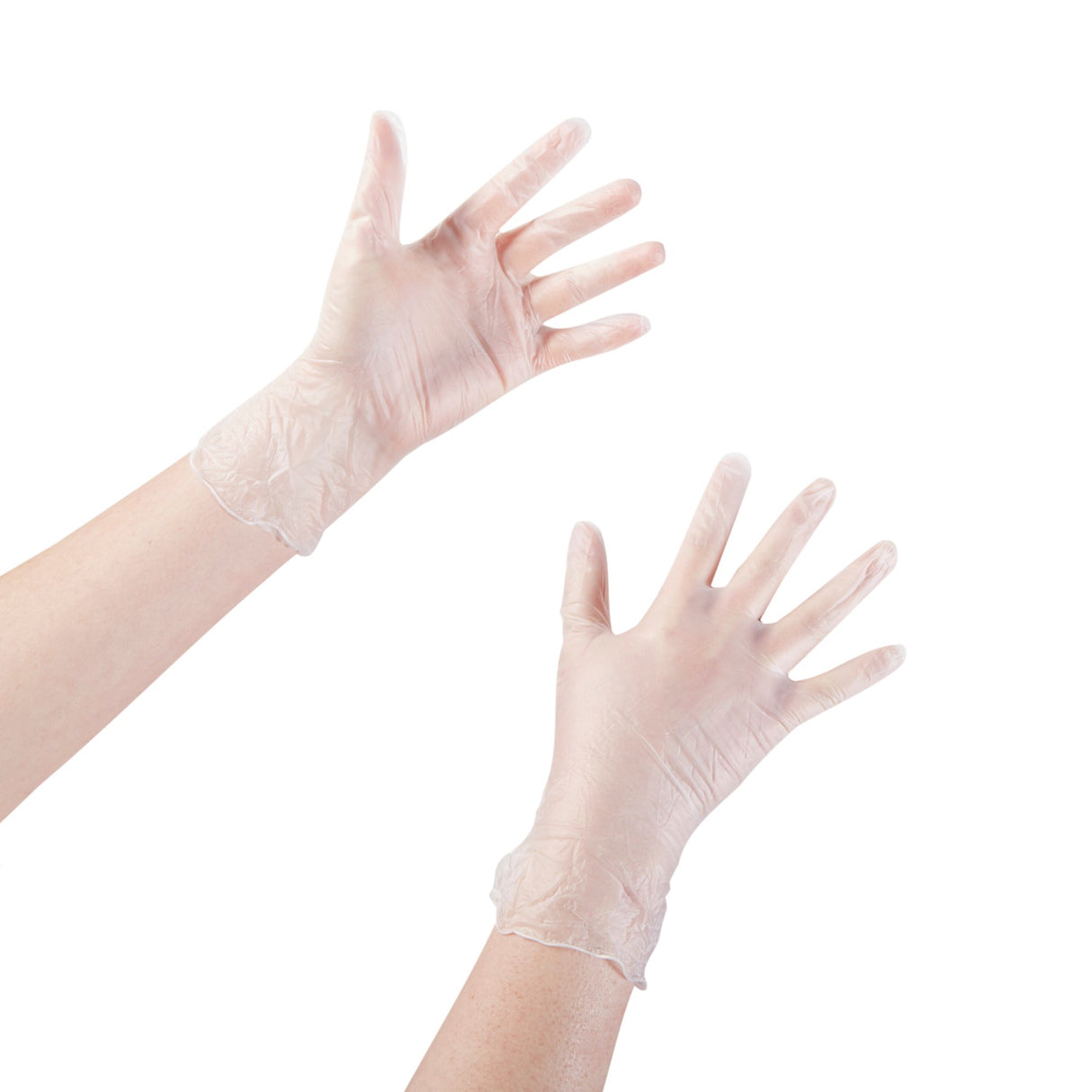 Exam Glove McKesson Large NonSterile Vinyl Standard Cuff Length Smooth Clear Not Rated - BeHope